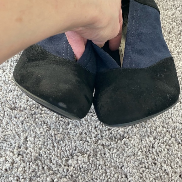 NWOT Impo Black and Blue Suede Heels - Picture 5 of 10